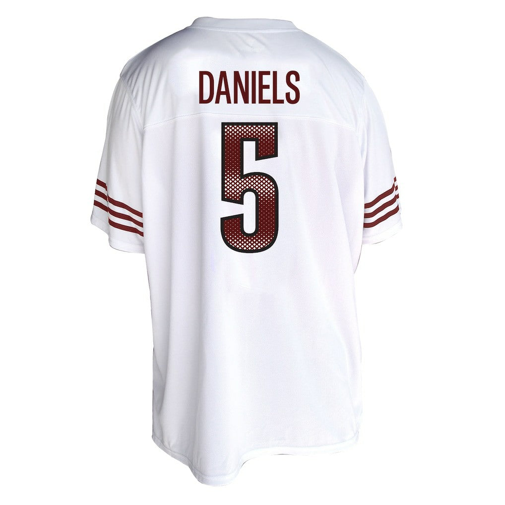 Jayden Daniels Washington Commanders Women's Plus Size Fashion Jersey White