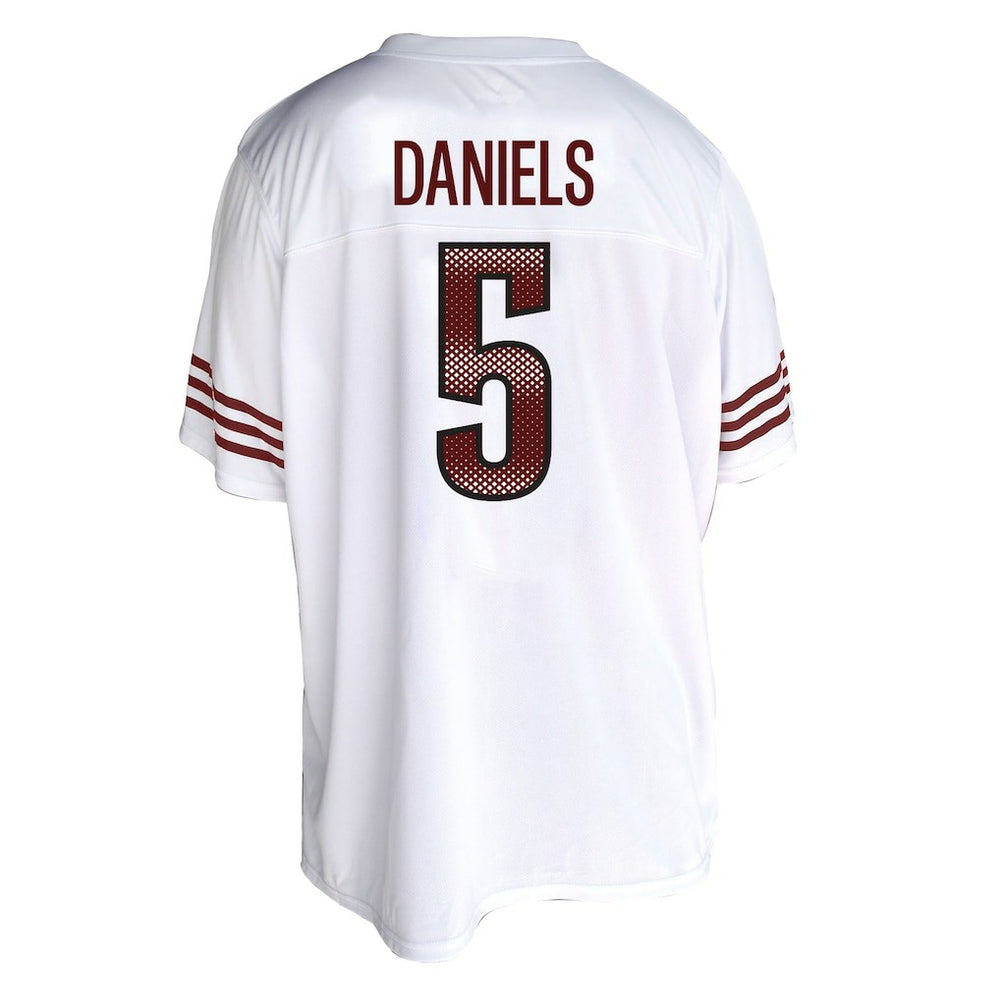 Jayden Daniels Washington Commanders Women's Plus Size Fashion Jersey White
