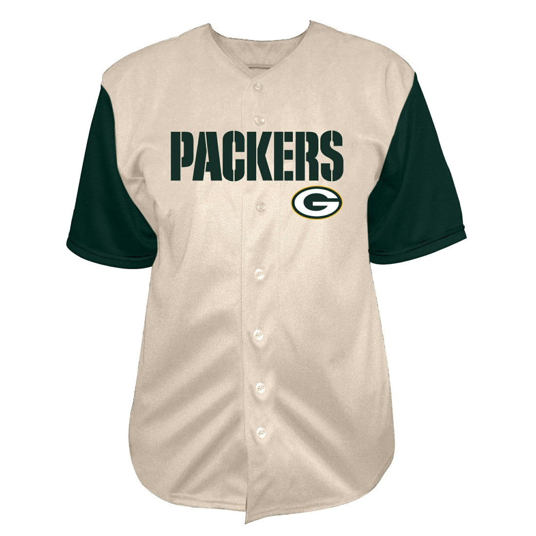 Jordan Love Green Bay Packers Big & Tall Baseball Button-Up Shirt Cream