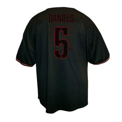 Jayden Daniels Washington Commanders Big & Tall Baseball Button-Up Shirt Black