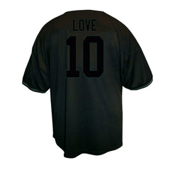 Jordan Love Green Bay Packers Big & Tall Baseball Button-Up Shirt Black