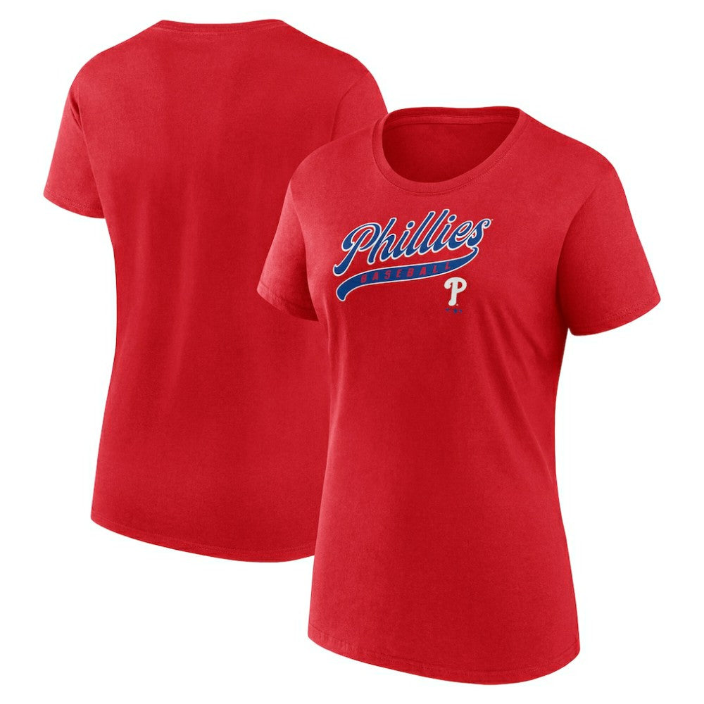 Philadelphia Phillies Fanatics Women's Start To Finish T-Shirt - Red T-shirts