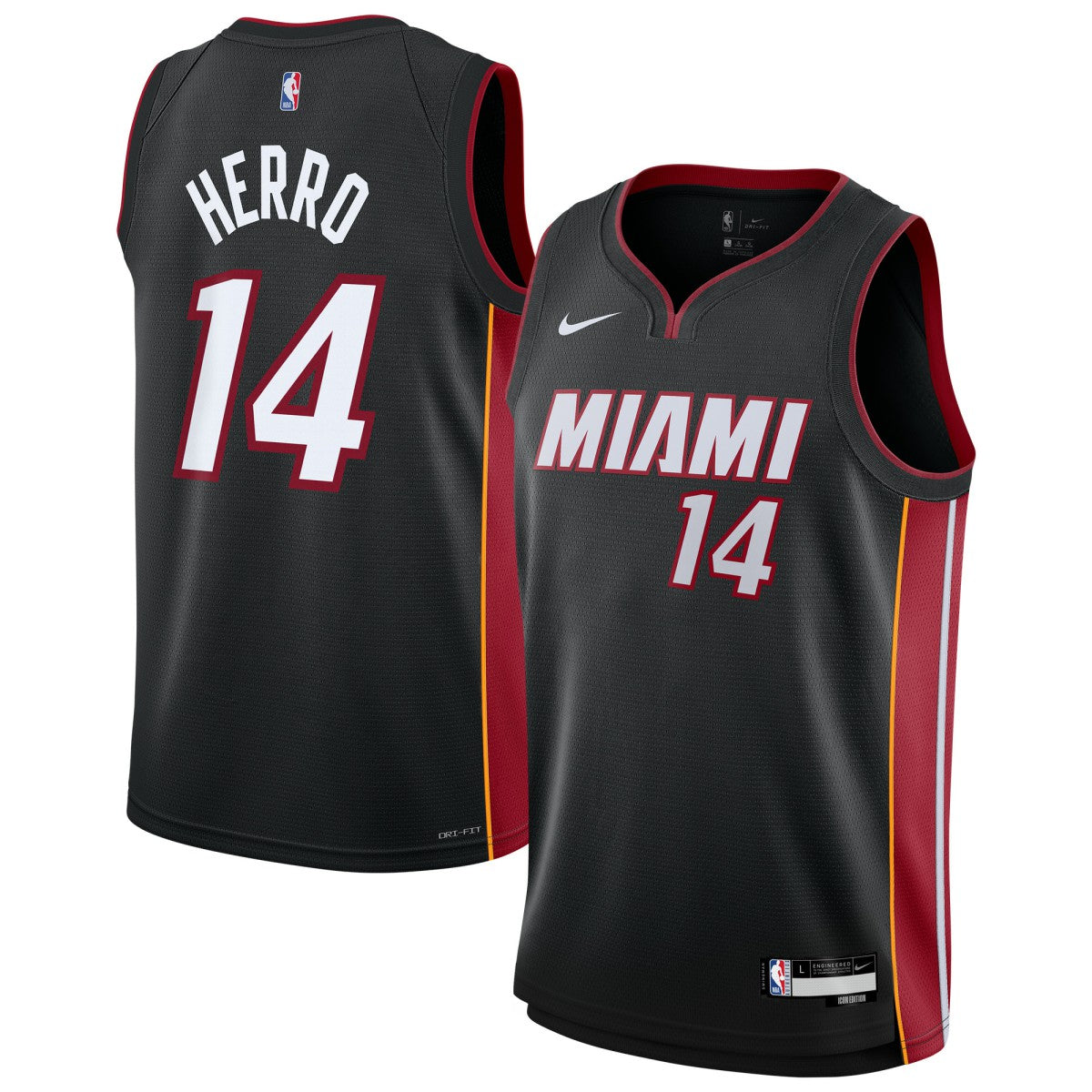 Tyler Herro Miami Heat Youth Swingman Jersey Icon Edition Black