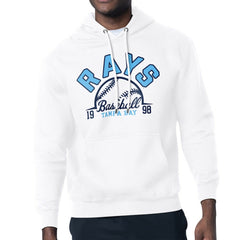 Tampa Bay Rays Starter Half Ball Team Graphic Pullover Hoodie - White Hoodies