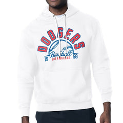 Los Angeles Dodgers Starter Half Ball Team Graphic Pullover Hoodie - White Hoodies