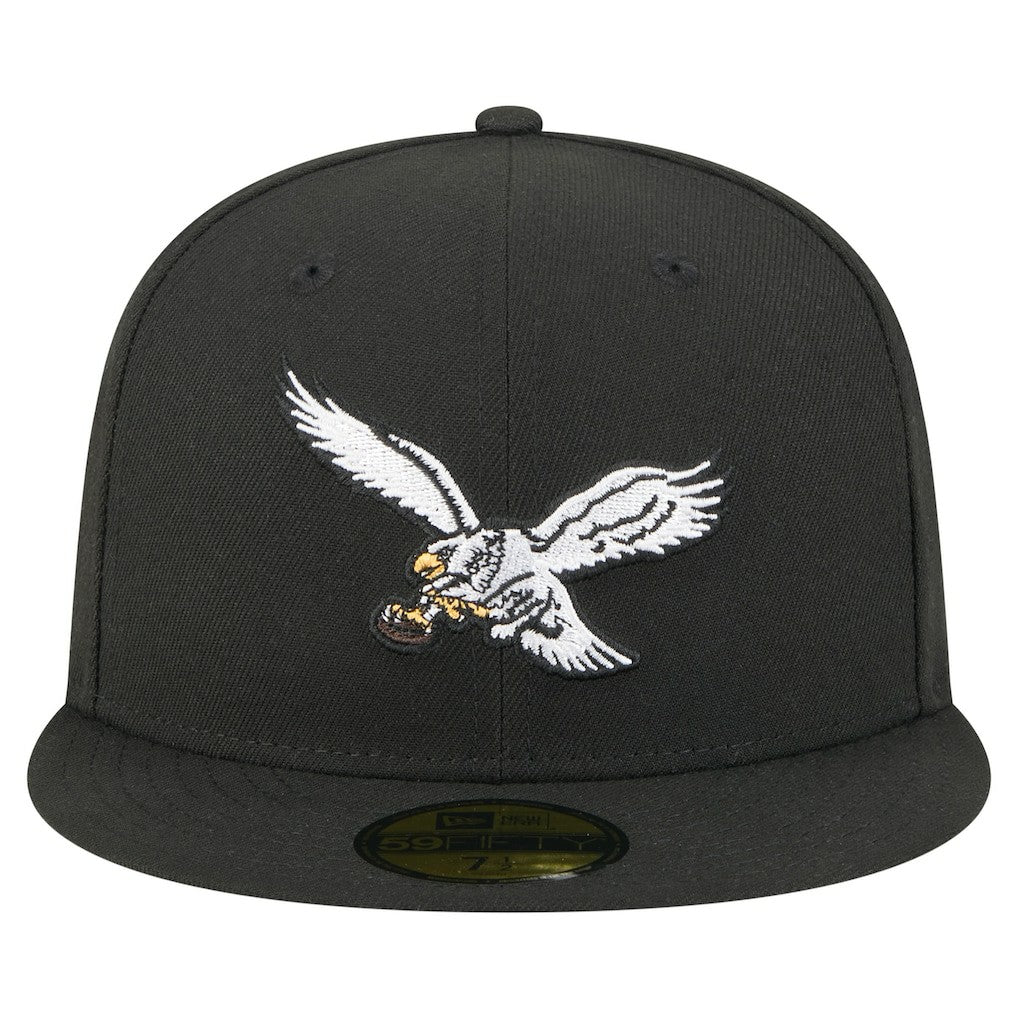 Philadelphia Eagles New Era Super Bowl LIX Champions Historic Side Patch 59FIFTY Fitted Hat Black