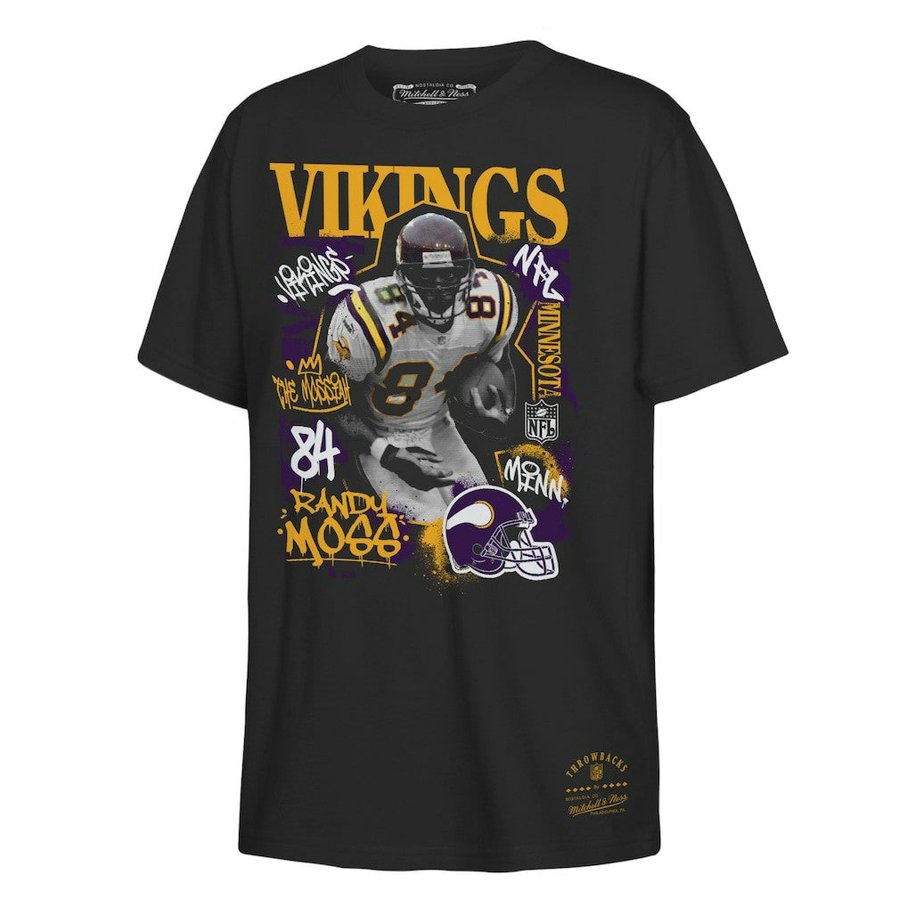 Randy Moss Minnesota Vikings Youth Star Player T-Shirt Black