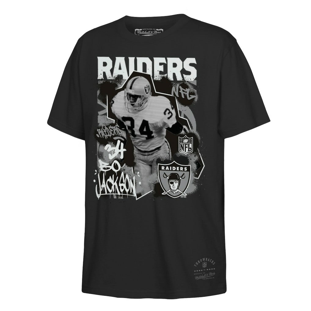 Bo Jackson Las Vegas Raiders Youth Star Player T-Shirt Black