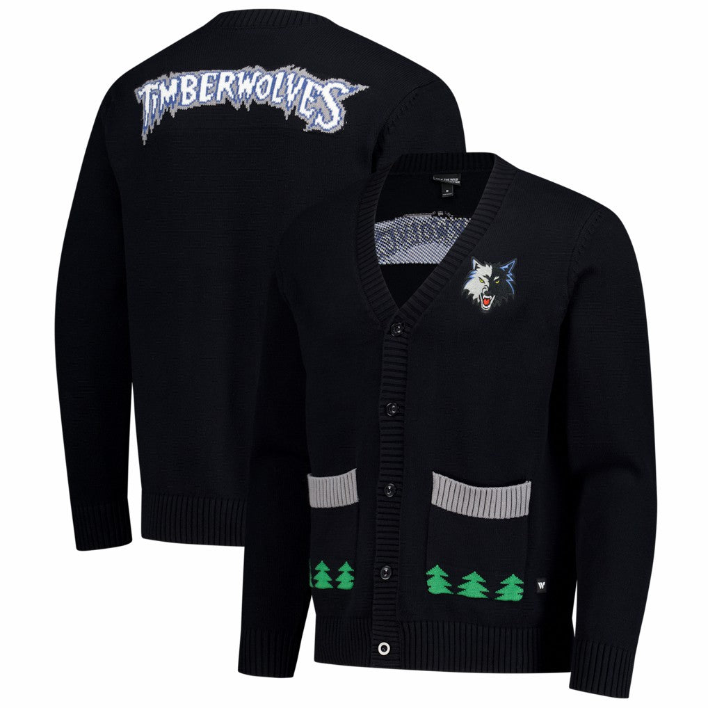 Minnesota Timberwolves The Wild Collective Unisex City Edition Full-Button Cardigan Black