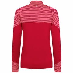 Philadelphia Phillies Levelwear Women's Classic Stripes Insignia 2.0 Raglan Quarter-Zip Top - Red Tops