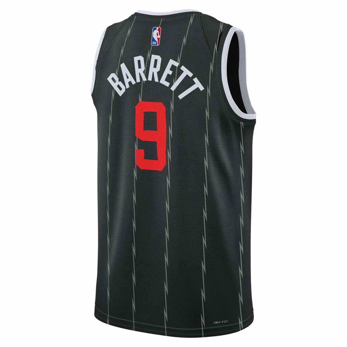 RJ Barrett Toronto Raptors Unisex 2025/26 Swingman Jersey Black City Edition