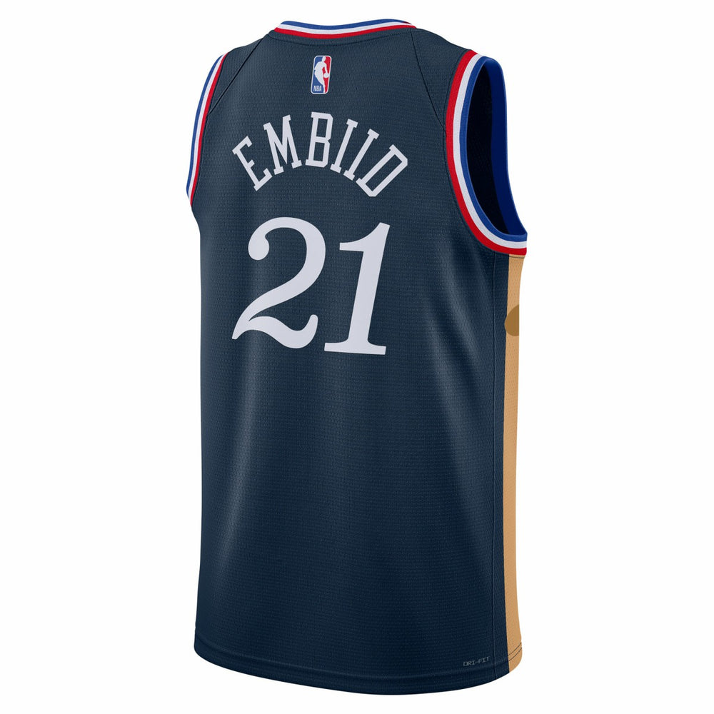 Joel Embiid Philadelphia 76ers Unisex 2025/26 Swingman Jersey Navy City Edition