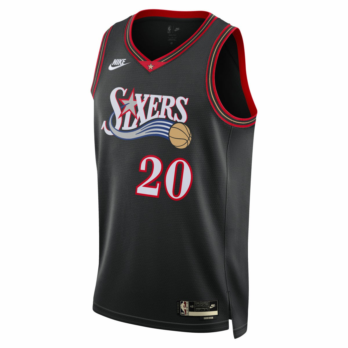 Jared McCain Philadelphia 76ers Unisex Swingman Jersey Classic Edition Black