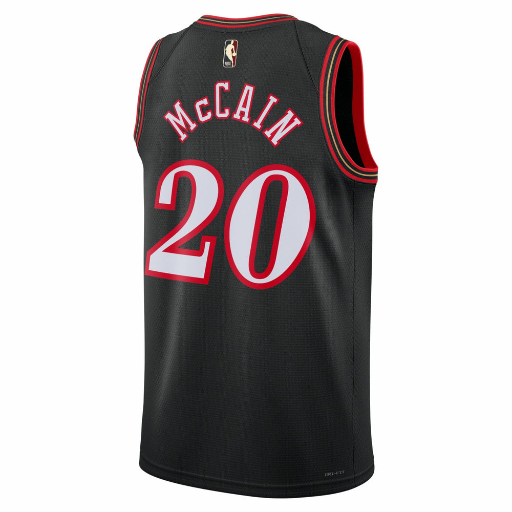 Jared McCain Philadelphia 76ers Unisex Swingman Jersey Classic Edition Black