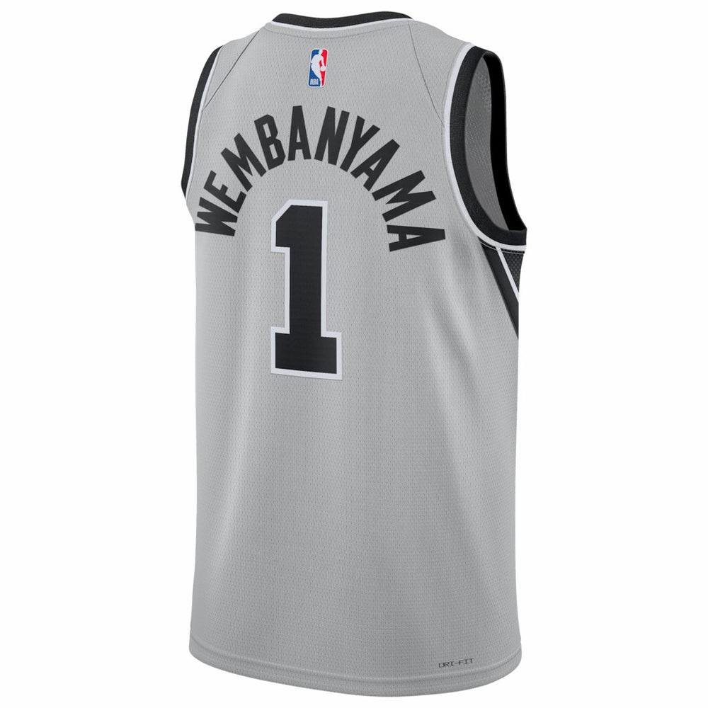 Victor Wembanyama San Antonio Spurs Jordan Brand Unisex Swingman Jersey Statement Edition Silver