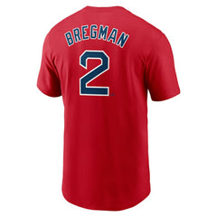 Alex Bregman Boston Red Sox Nike Fuse Name & Number T-Shirt - Red T-shirts
