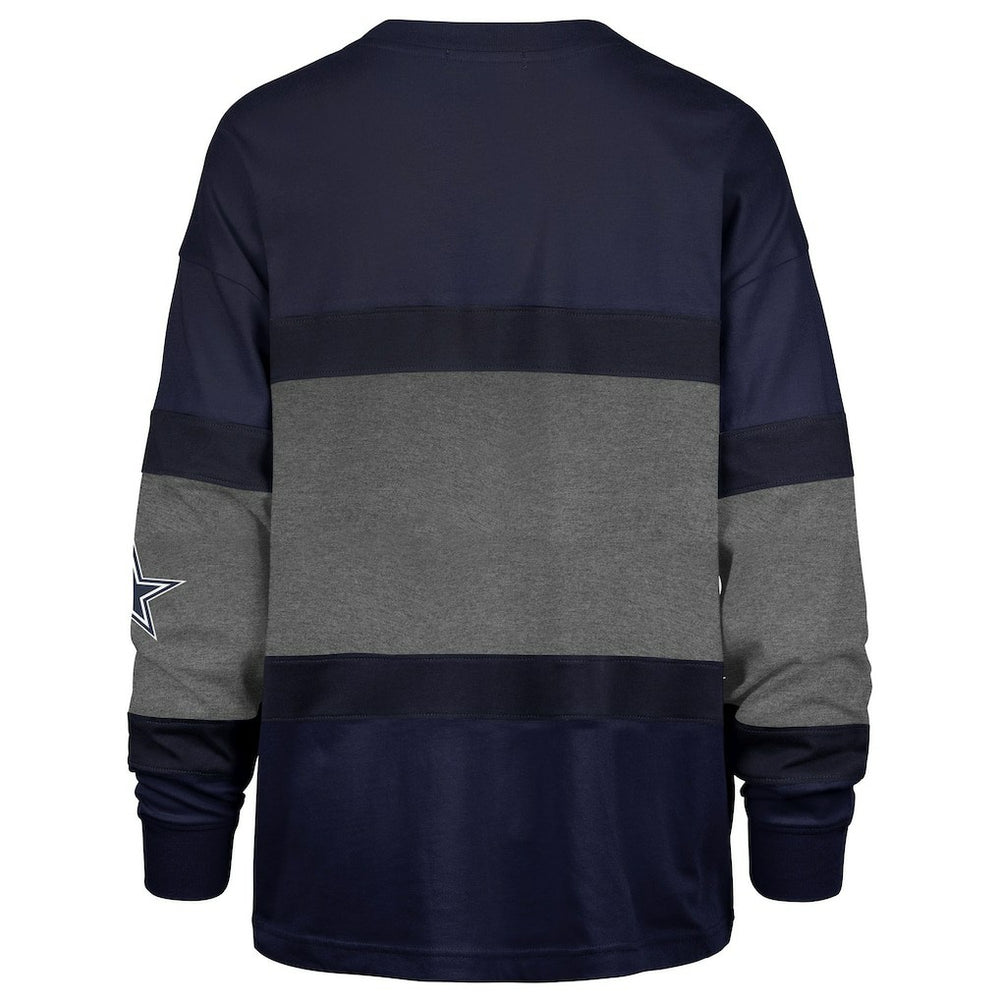 Dallas Cowboys '47 Women's Breezyway Archive Long Sleeve T-Shirt Navy