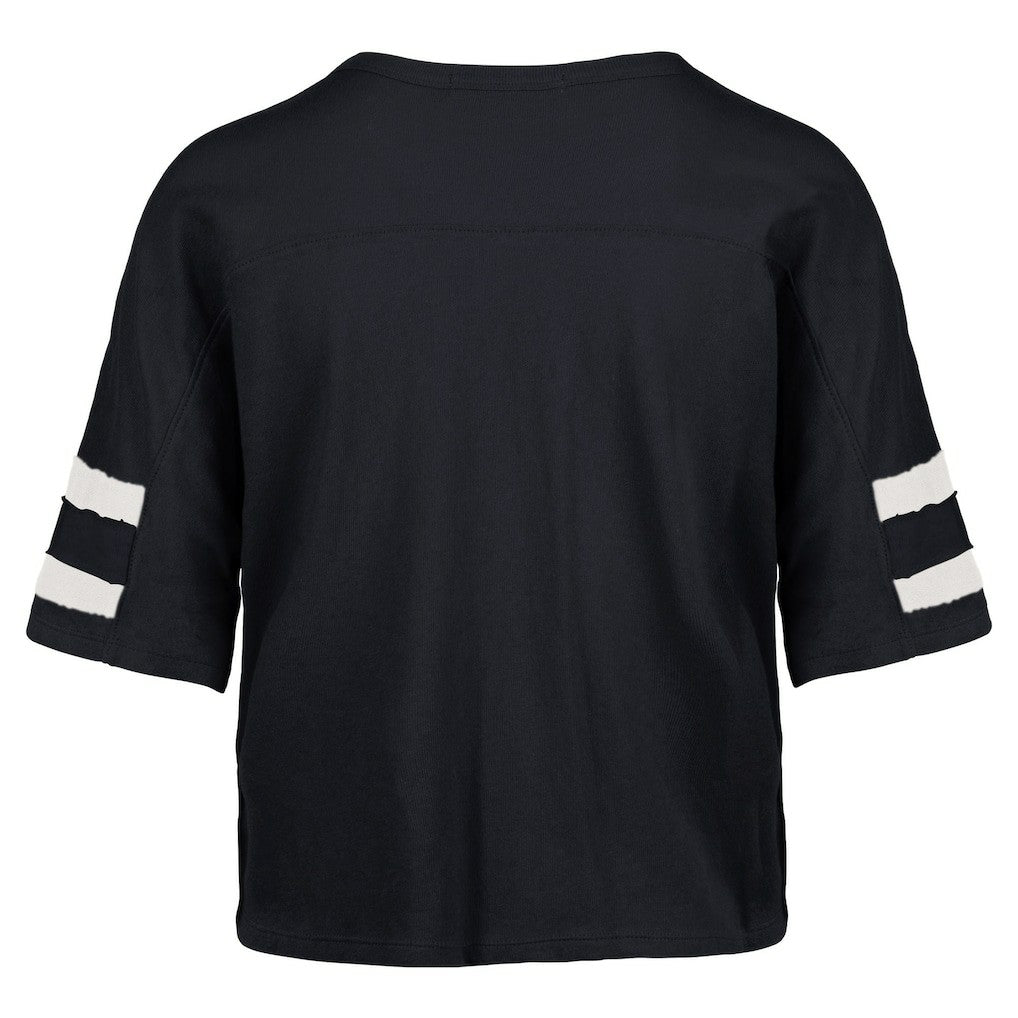 Dallas Cowboys '47 Women's Premier Scout Cropped V-Neck T-Shirt Navy