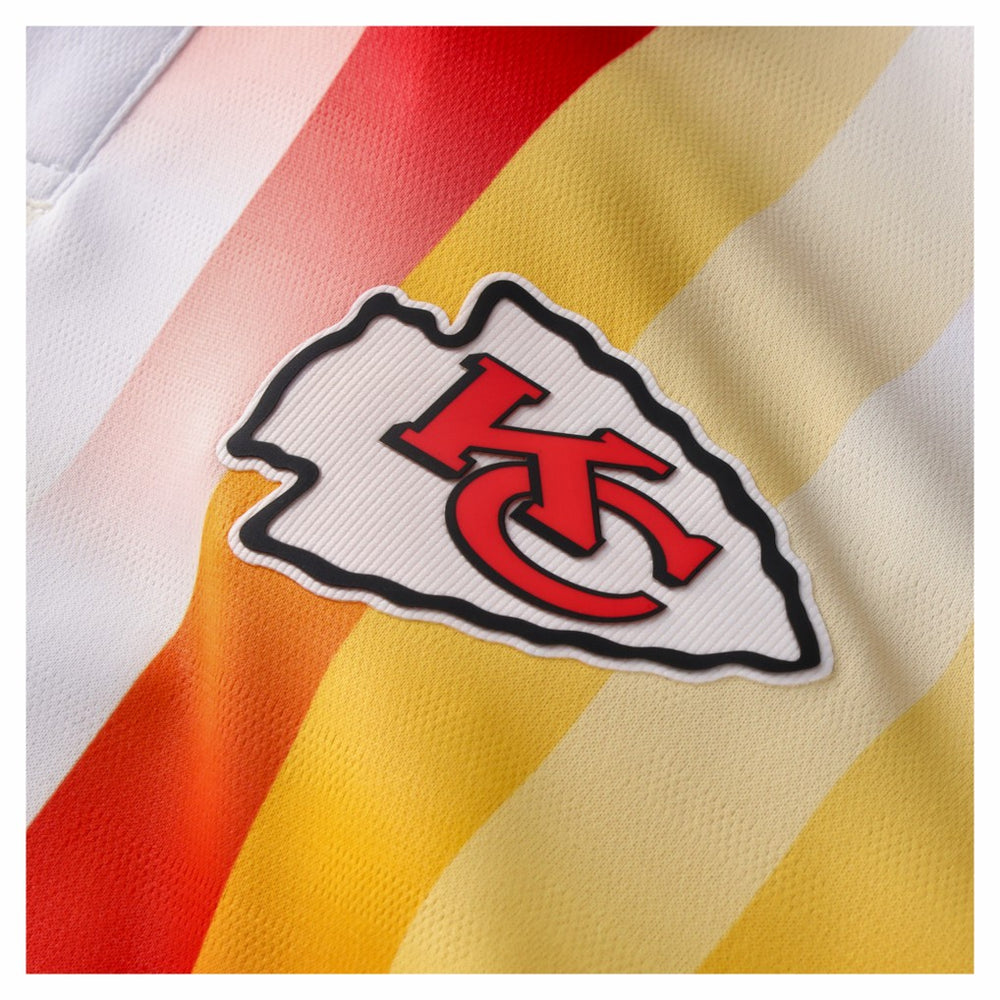 Kansas City Chiefs NFL Football x Football Collared Fan Top Red