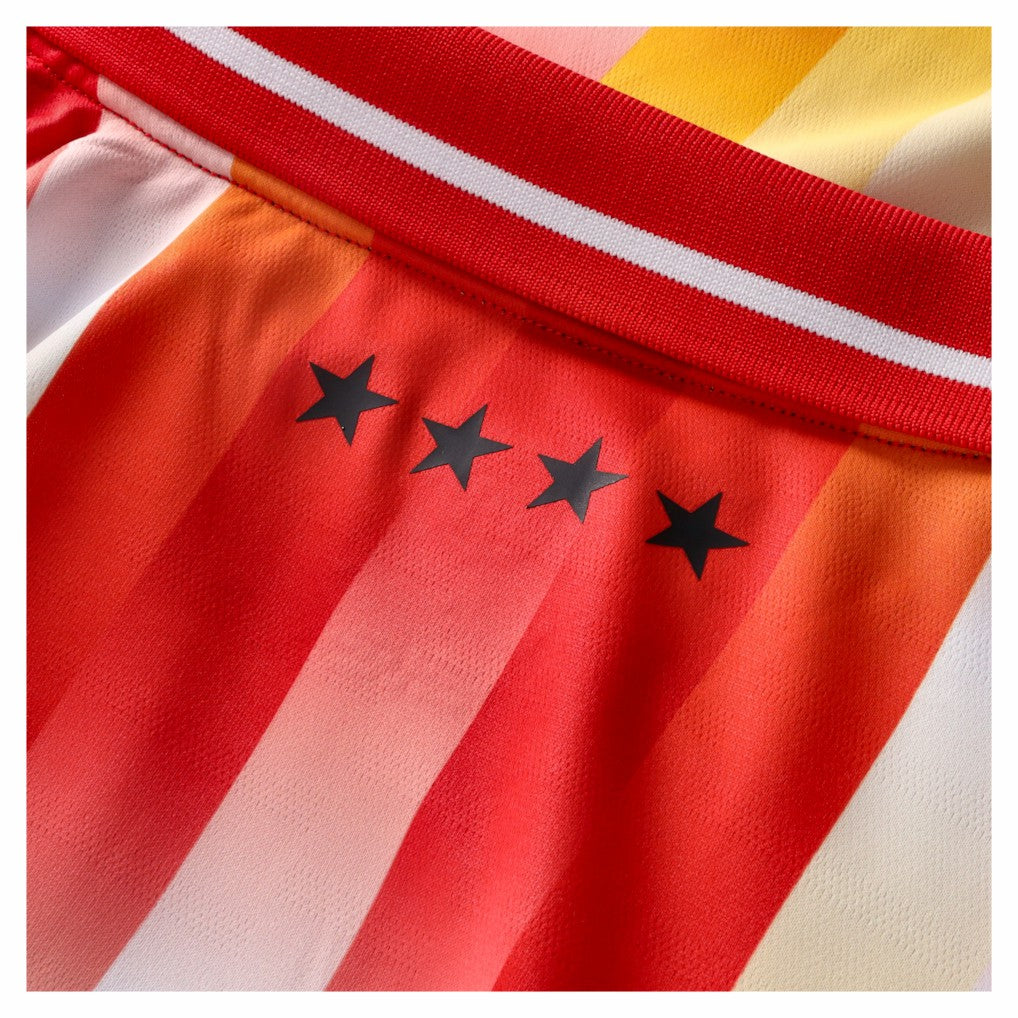 Kansas City Chiefs NFL Football x Football Collared Fan Top Red