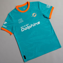 Miami Dolphins NFL Football x Football Fan Top Aqua