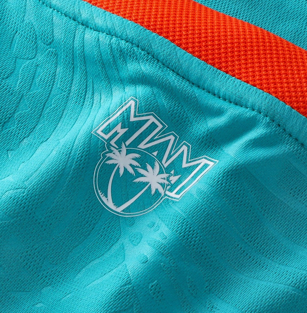 Miami Dolphins NFL Football x Football Fan Top Aqua