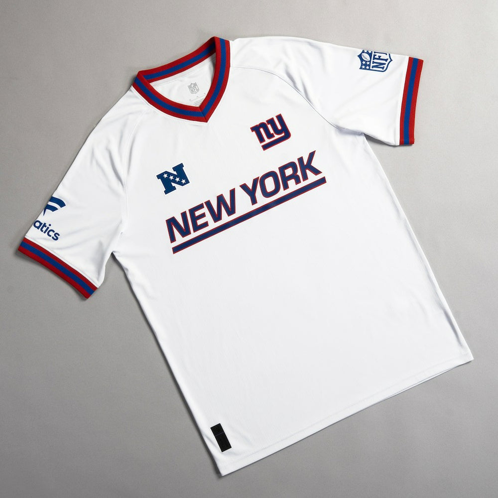 New York Giants NFL Football x Football V-Neck Fan Top White