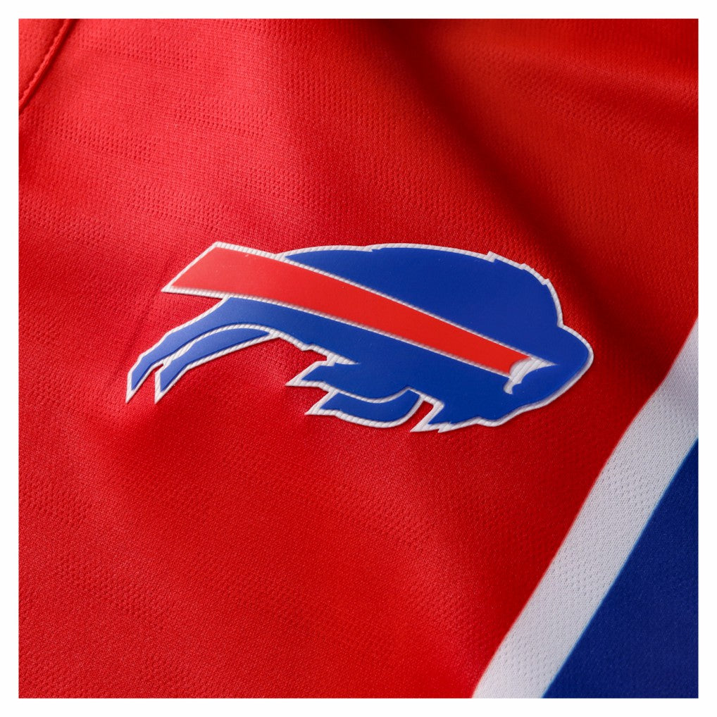 Buffalo Bills NFL Football x Football Collared Fan Top Red
