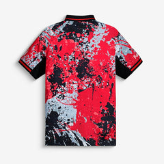 Atlanta Falcons NFL Football x Football Collared Fan Top Black