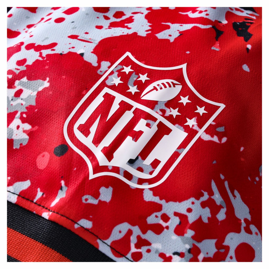 Atlanta Falcons NFL Football x Football Collared Fan Top Black