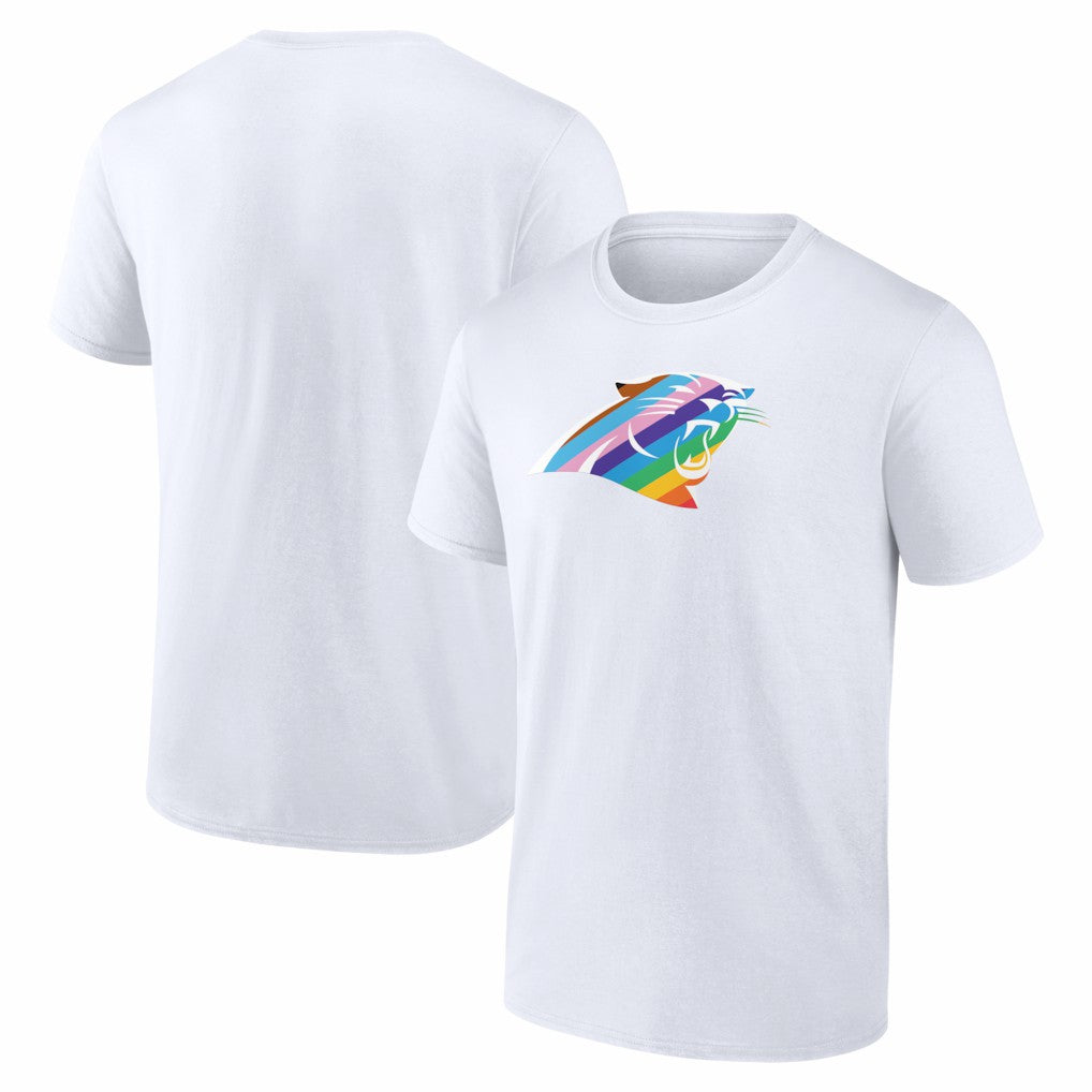 Carolina Panthers Logo Pride T-Shirt White