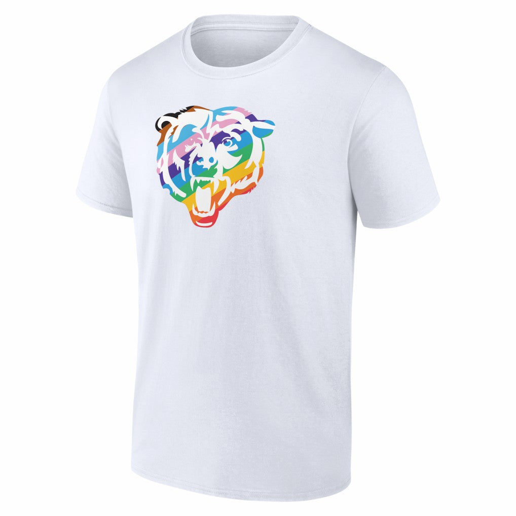Chicago Bears Logo Pride T-Shirt White
