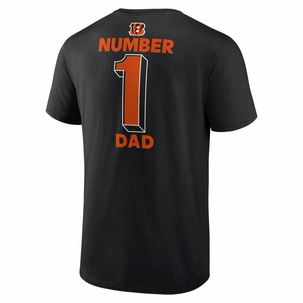 Cincinnati Bengals #1 Dad Jersey T-Shirt Black