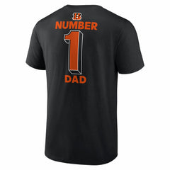 Cincinnati Bengals #1 Dad Jersey T-Shirt Black