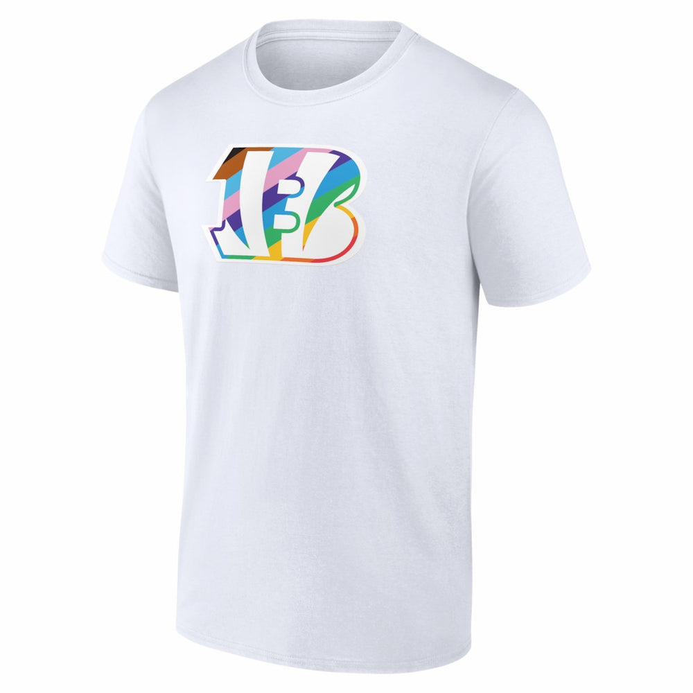 Cincinnati Bengals Logo Pride T-Shirt White