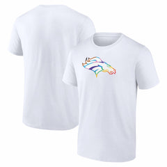 Denver Broncos Logo Pride T-Shirt White