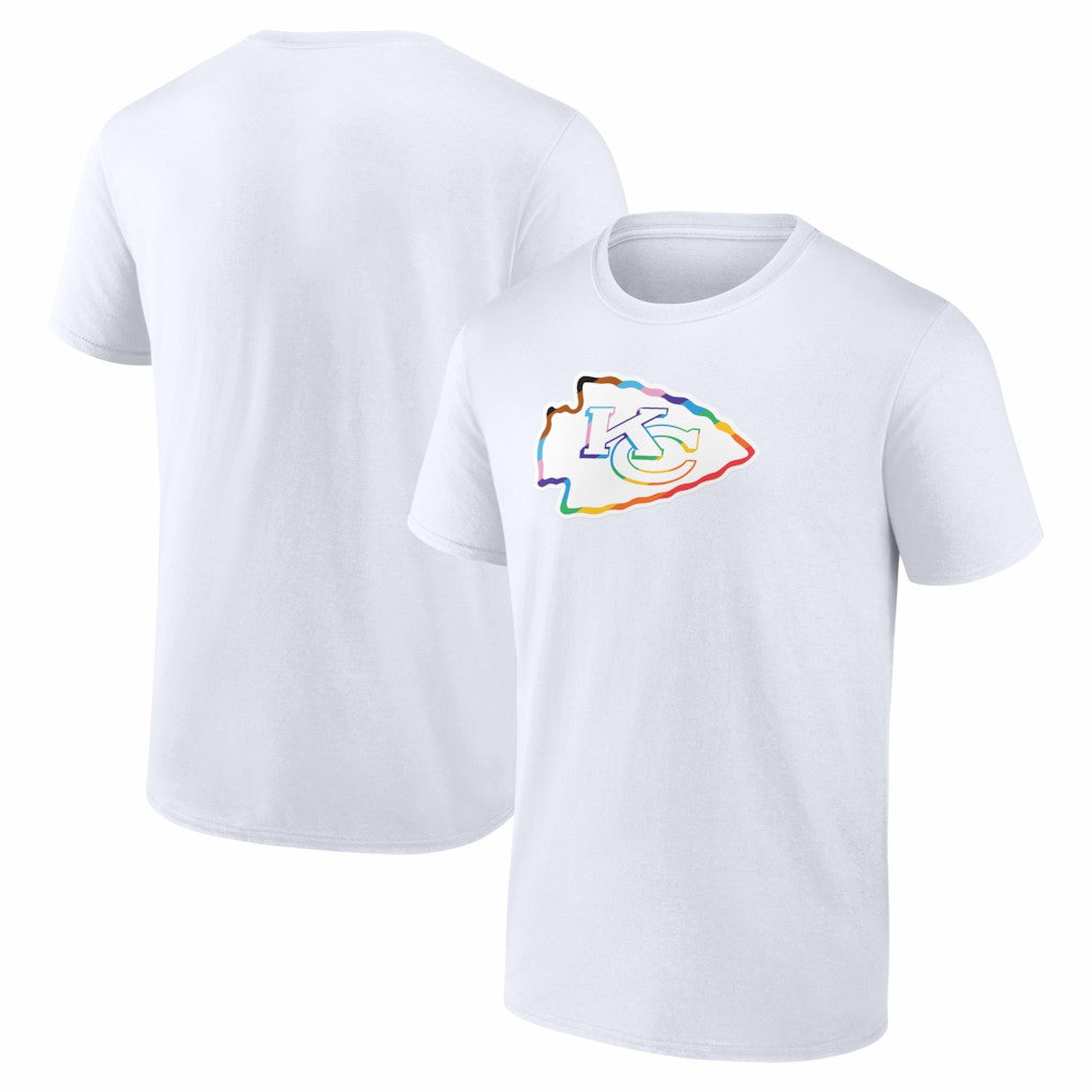 Kansas City Chiefs Logo Pride T-Shirt White