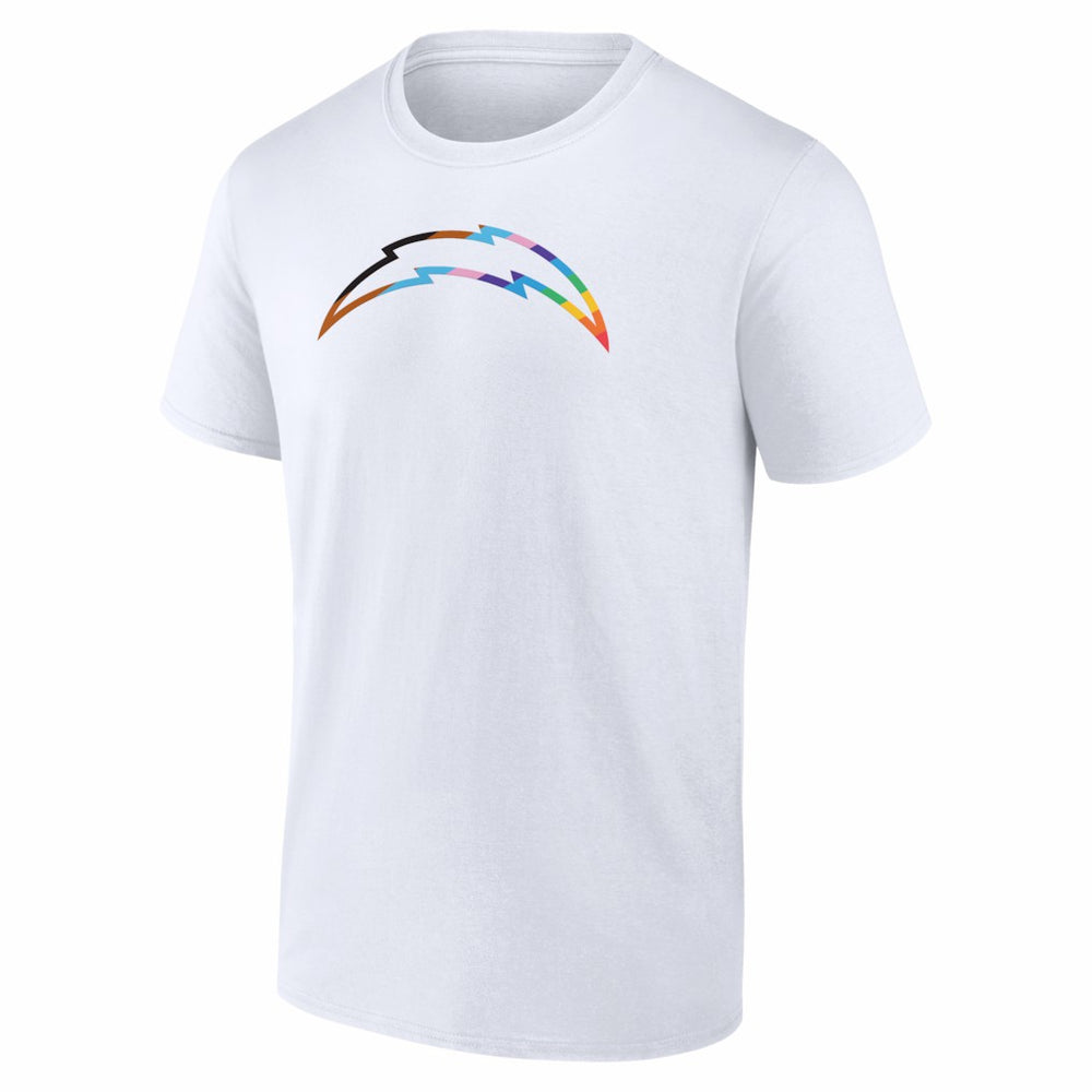 Los Angeles Chargers Logo Pride T-Shirt White