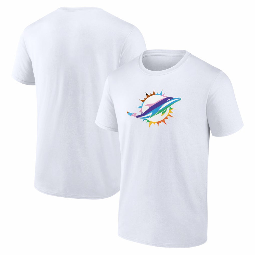 Miami Dolphins Logo Pride T-Shirt White