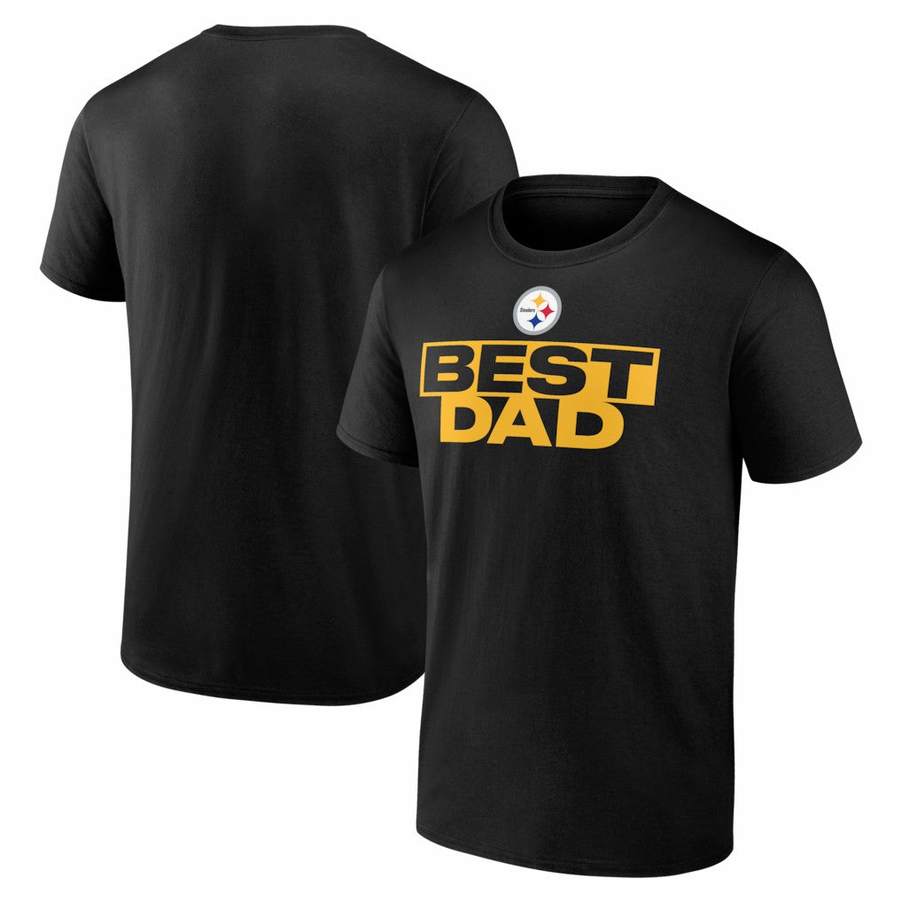 Pittsburgh Steelers Greatest Dad T-Shirt Black