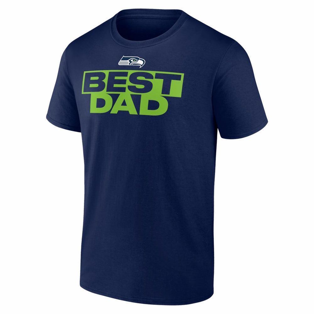 Seattle Seahawks Greatest Dad T-Shirt College Navy