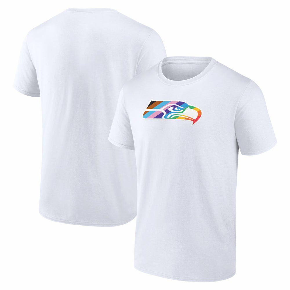Seattle Seahawks Logo Pride T-Shirt White