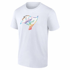 Tampa Bay Buccaneers Logo Pride T-Shirt White