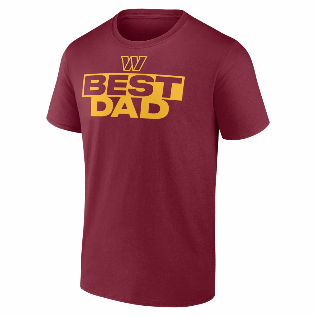Washington Commanders Greatest Dad T-Shirt Burgundy