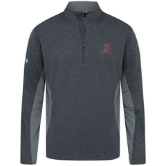 Arizona Diamondbacks Levelwear Waffle Insignia 2.0 Quarter-Zip Pullover - Heather Black Pullover