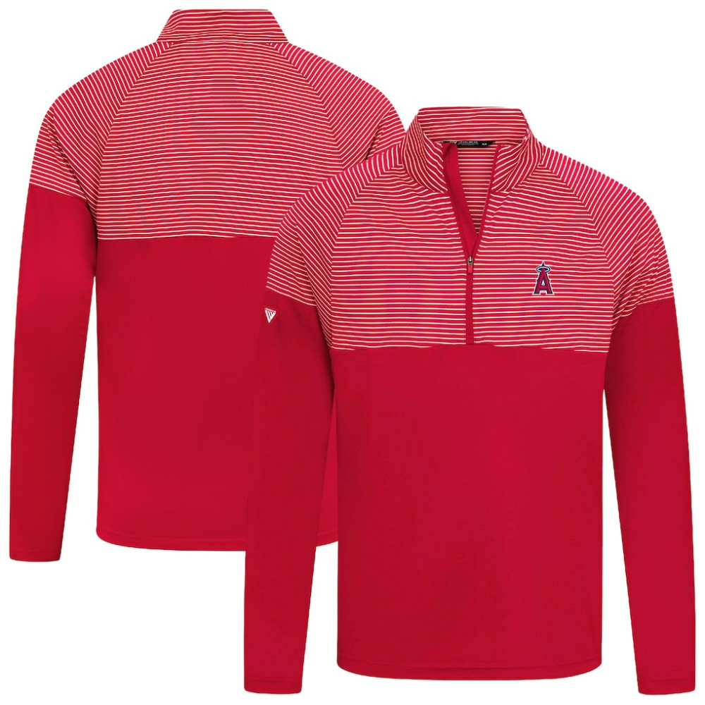 Los Angeles Angels Levelwear Classic Stripes Insignia 2.0 Pullover - Red Pullover