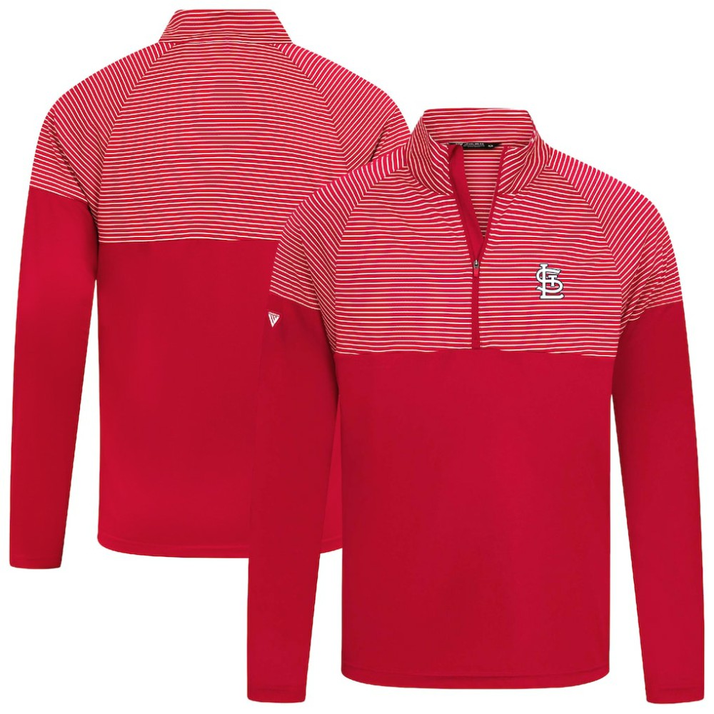 St. Louis Cardinals Levelwear Classic Stripes Insignia 2.0 Pullover - Red Pullover