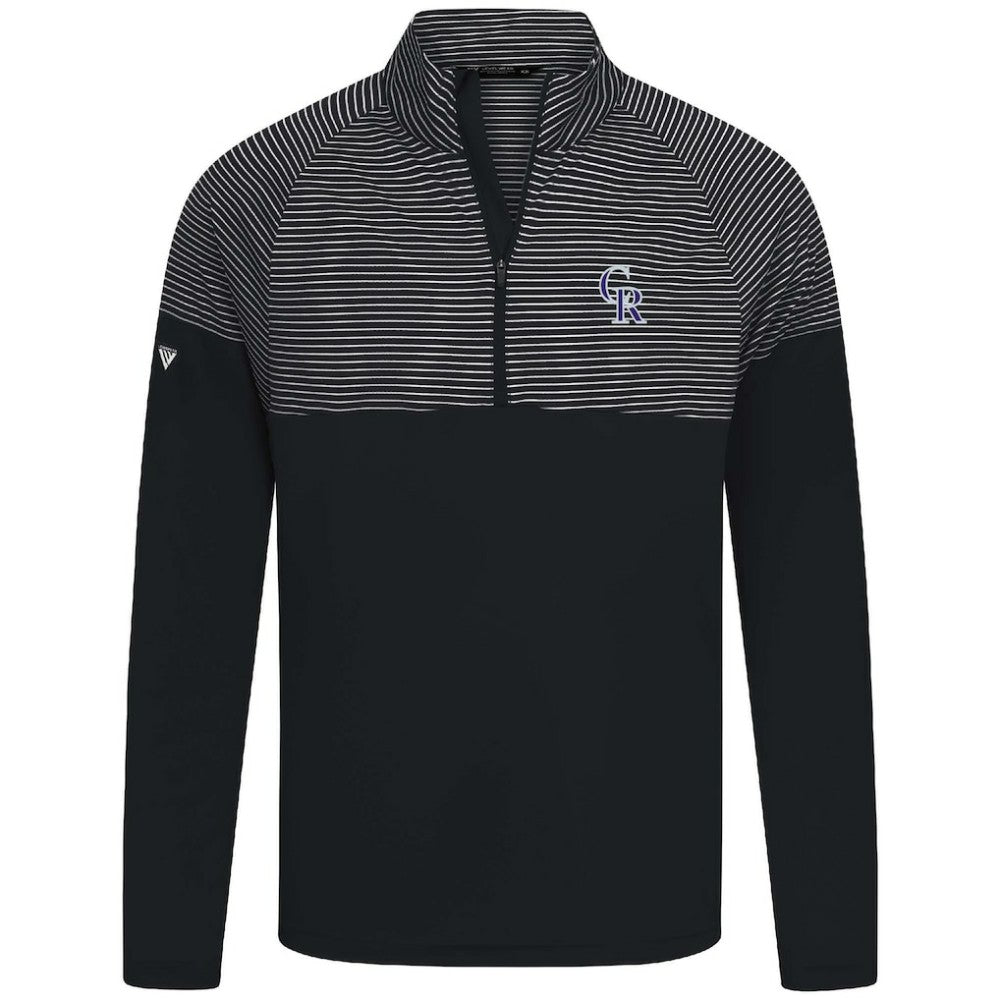 Colorado Rockies Levelwear Classic Stripes Insignia 2.0 Pullover - Black Pullover