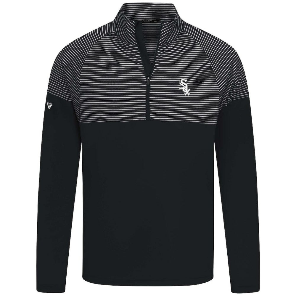 Chicago White Sox Levelwear Classic Stripes Insignia 2.0 Pullover - Black Pullover