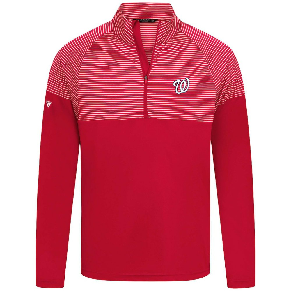Washington Nationals Levelwear Classic Stripes Insignia 2.0 Pullover - Red Pullover